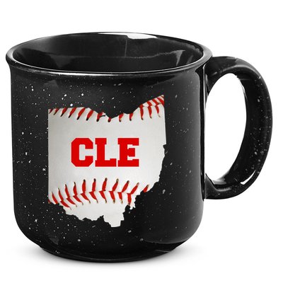 Cleveland, Ohio Baseball CLE Logo 15oz Campfire Ceramic Mug