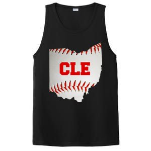 Cleveland, Ohio Baseball CLE Logo PosiCharge Competitor Tank