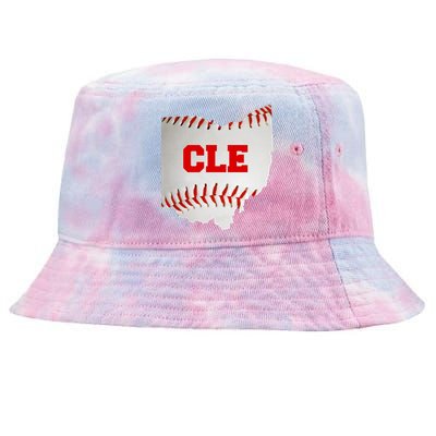 Cleveland, Ohio Baseball CLE Logo Tie-Dyed Bucket Hat