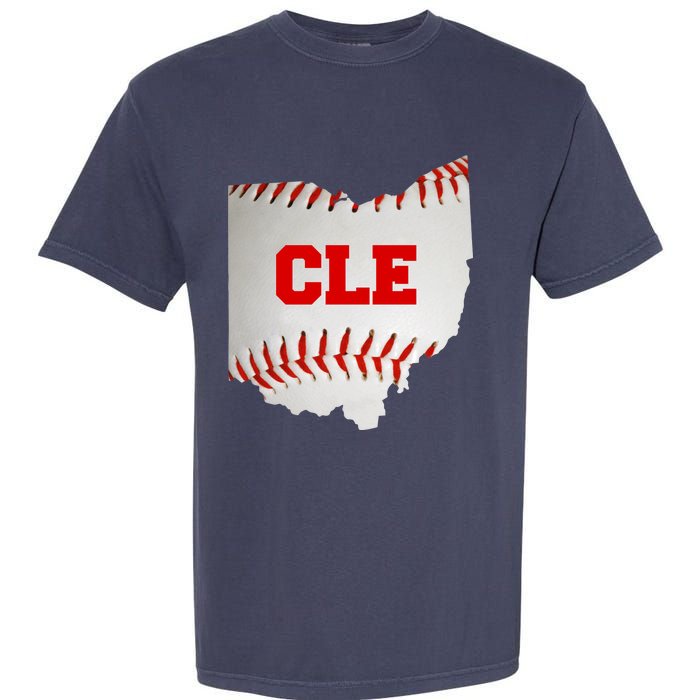 Cleveland, Ohio Baseball CLE Logo Garment-Dyed Heavyweight T-Shirt