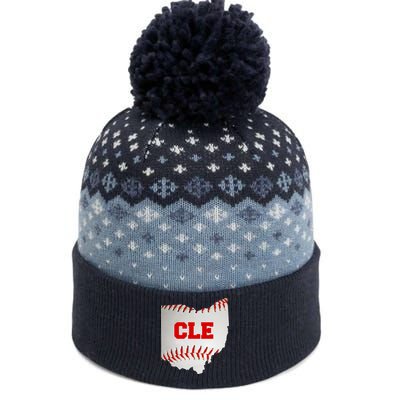 Cleveland, Ohio Baseball CLE Logo The Baniff Cuffed Pom Beanie