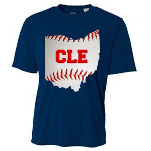 Cleveland, Ohio Baseball CLE Logo Cooling Performance Crew T-Shirt