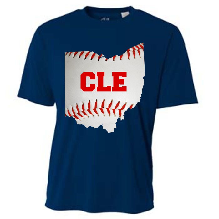 Cleveland, Ohio Baseball CLE Logo Cooling Performance Crew T-Shirt