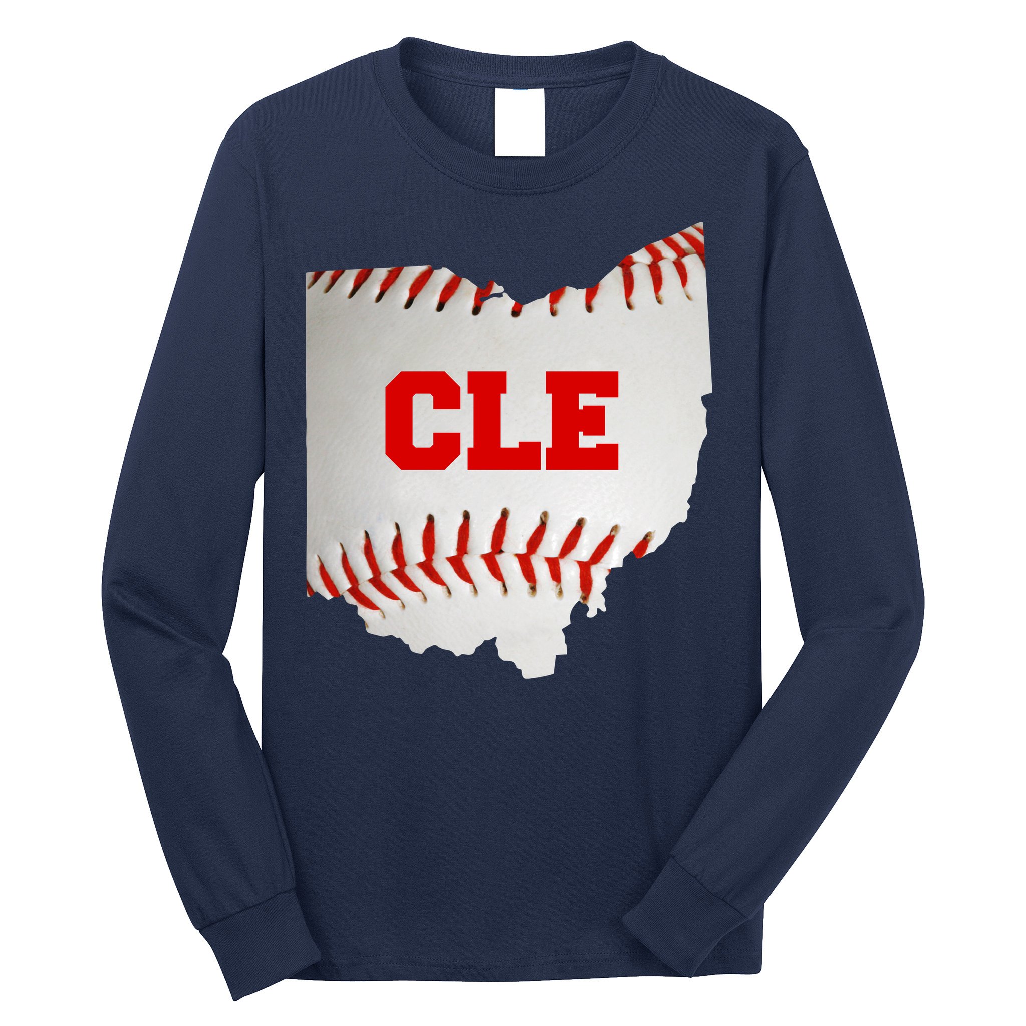 Cleveland, Ohio Baseball CLE Logo Long Sleeve Shirt