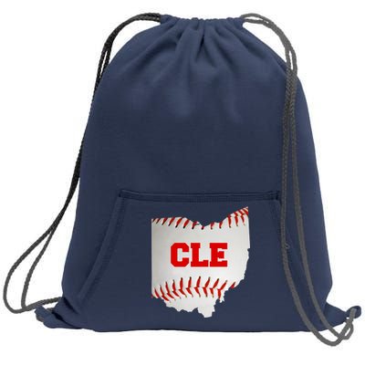 Cleveland, Ohio Baseball CLE Logo Sweatshirt Cinch Pack Bag