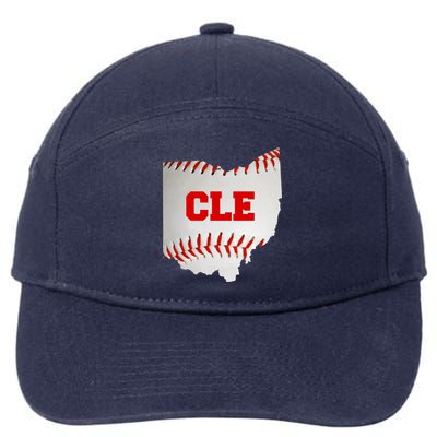 Cleveland, Ohio Baseball CLE Logo 7-Panel Snapback Hat