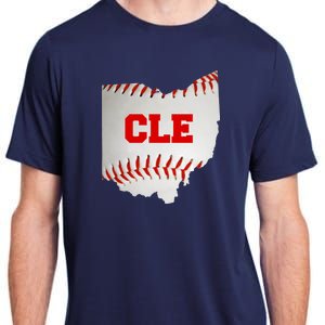 Cleveland, Ohio Baseball CLE Logo Adult ChromaSoft Performance T-Shirt