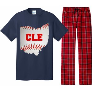 Cleveland, Ohio Baseball CLE Logo Pajama Set