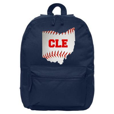 Cleveland, Ohio Baseball CLE Logo 16 in Basic Backpack