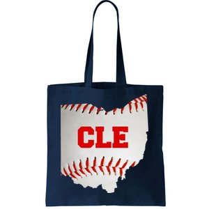 Cleveland, Ohio Baseball CLE Logo Tote Bag