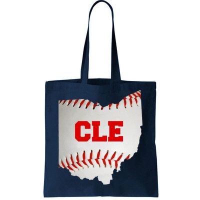 Cleveland, Ohio Baseball CLE Logo Tote Bag