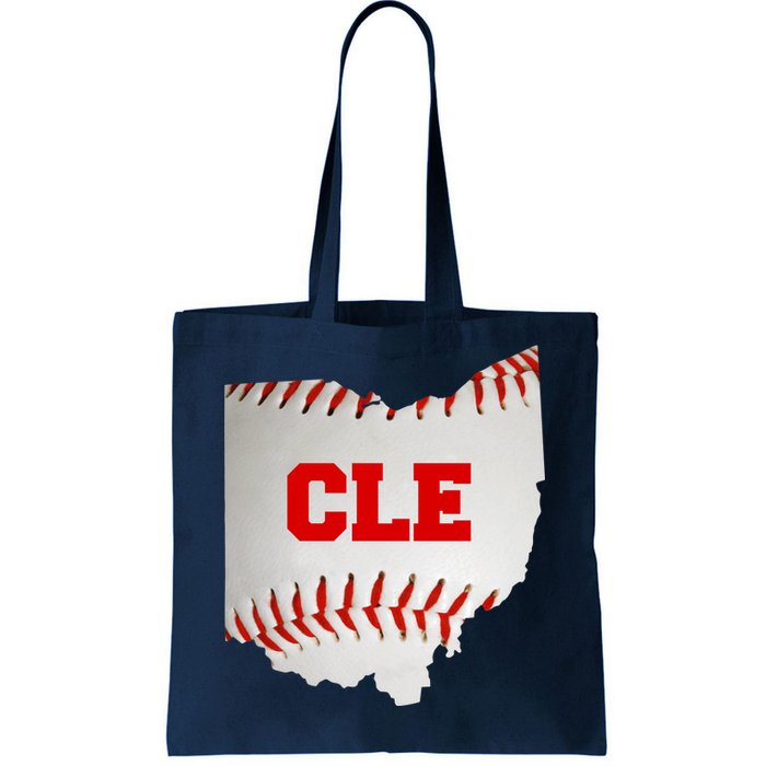 Cleveland, Ohio Baseball CLE Logo Tote Bag