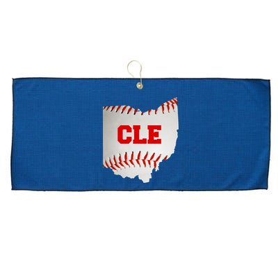 Cleveland, Ohio Baseball CLE Logo Large Microfiber Waffle Golf Towel