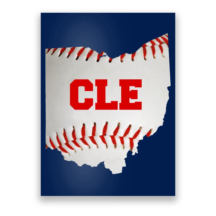 Cleveland, Ohio Baseball CLE Logo Poster