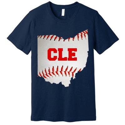 Cleveland, Ohio Baseball CLE Logo Premium T-Shirt