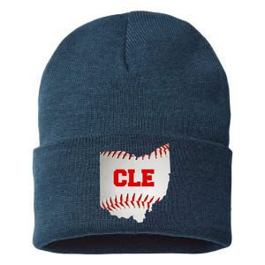 Cleveland, Ohio Baseball CLE Logo Sustainable Knit Beanie