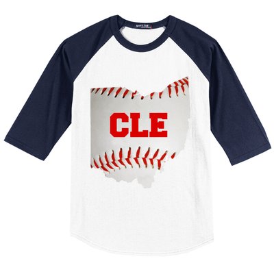 Cleveland, Ohio Baseball CLE Logo Baseball Sleeve Shirt