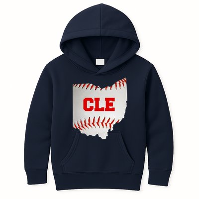 Cleveland, Ohio Baseball CLE Logo Kids Hoodie