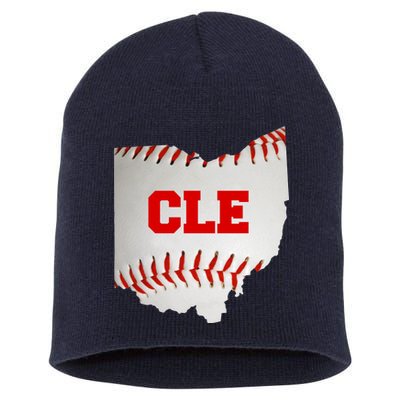 Cleveland, Ohio Baseball CLE Logo Short Acrylic Beanie