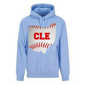 Cleveland, Ohio Baseball CLE Logo Unisex Surf Hoodie