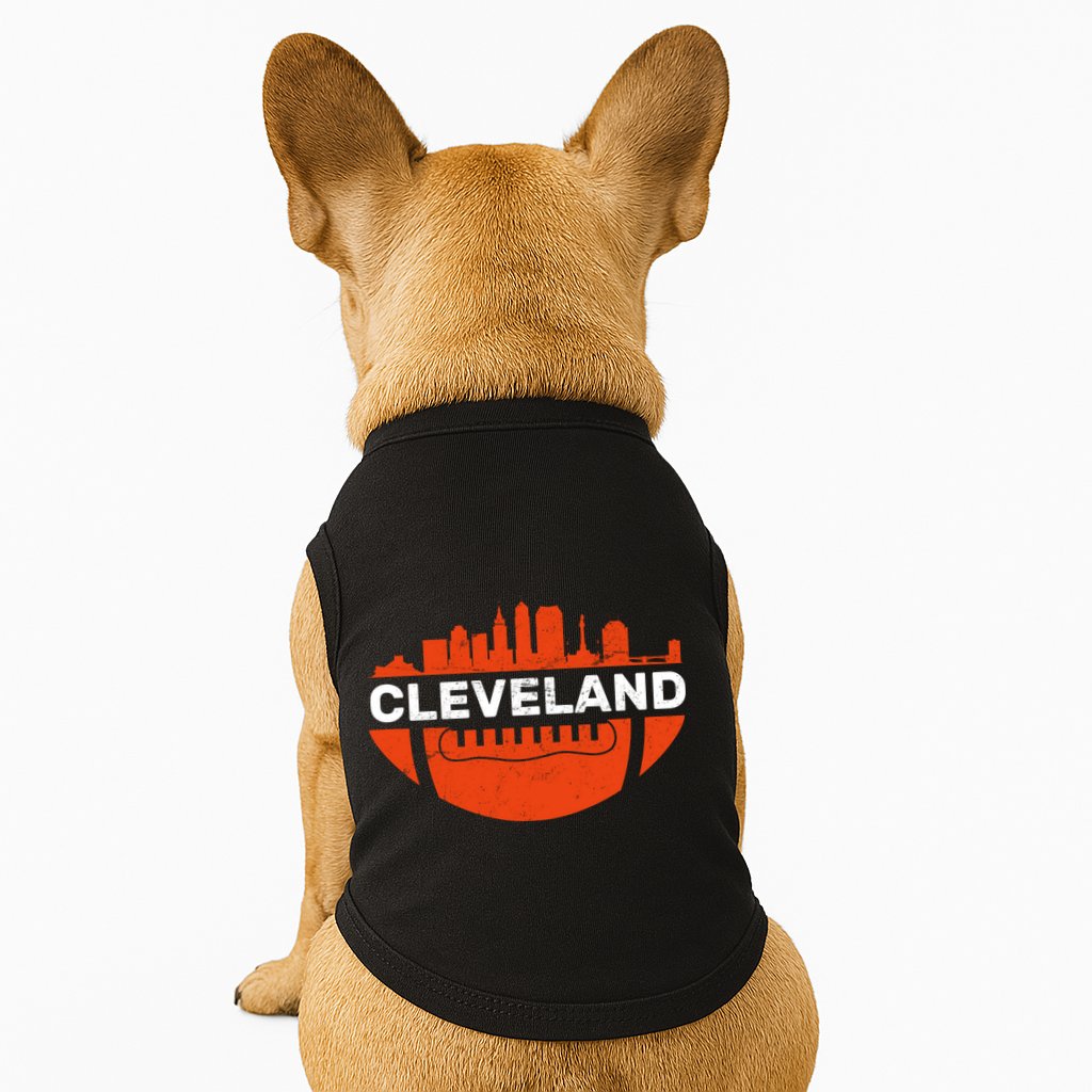 Cleveland Ohio Football City Logo Doggie Tank