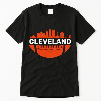 Cleveland Ohio Football City Logo Tall T-Shirt