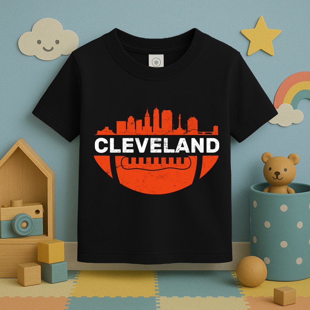 Cleveland Ohio Football City Logo Toddler T-Shirt