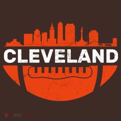 Cleveland Ohio Football City Logo T-Shirt