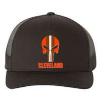 Cleveland Skull Football Yupoong Adult 5-Panel Trucker Hat