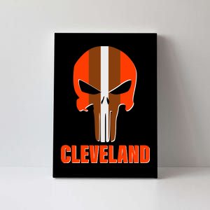 Cleveland Skull Football Canvas