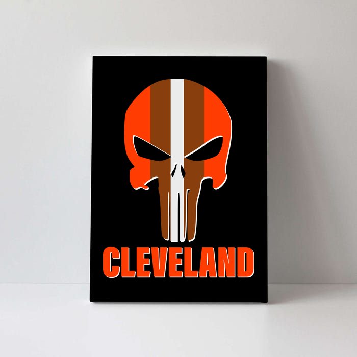 Cleveland Skull Football Canvas