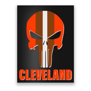 Cleveland Skull Football Poster