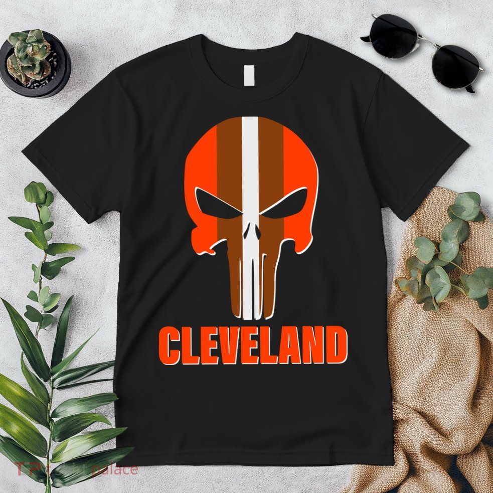 Cleveland Skull Football Premium T-Shirt