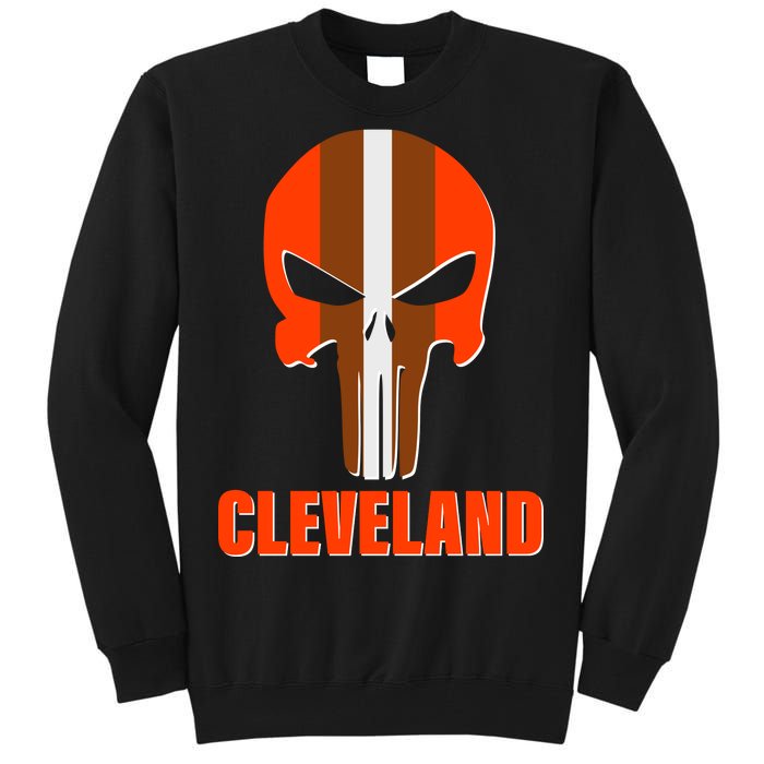 Cleveland Skull Football Tall Sweatshirt