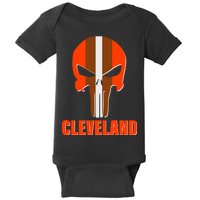 Cleveland Skull Football Baby Bodysuit