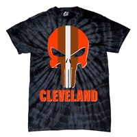 Cleveland Skull Football Tie-Dye T-Shirt