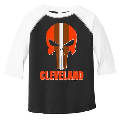 Cleveland Skull Football Toddler Fine Jersey T-Shirt