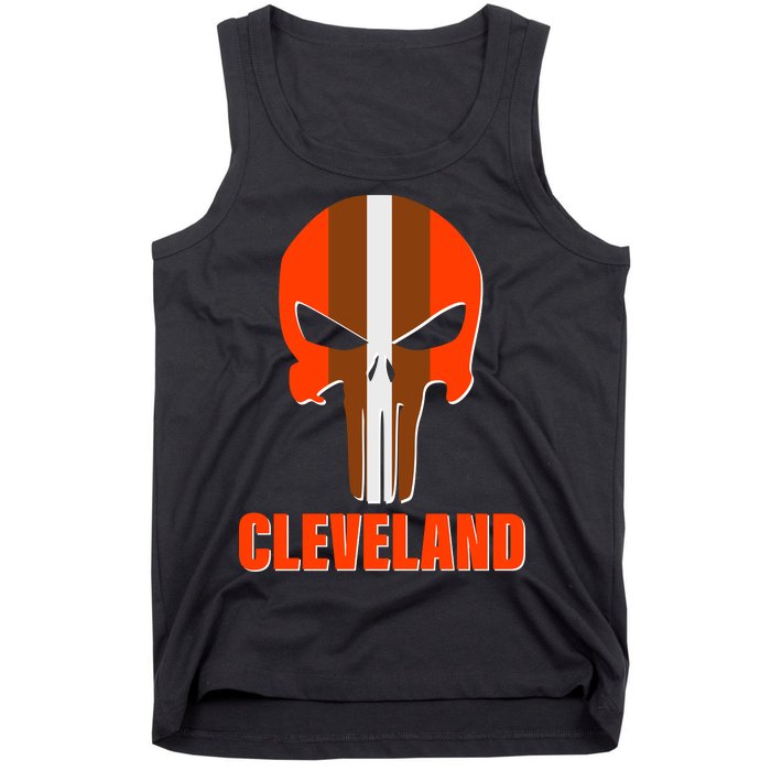 Cleveland Skull Football Tank Top