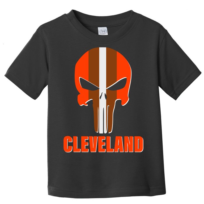 Cleveland Skull Football Toddler T-Shirt