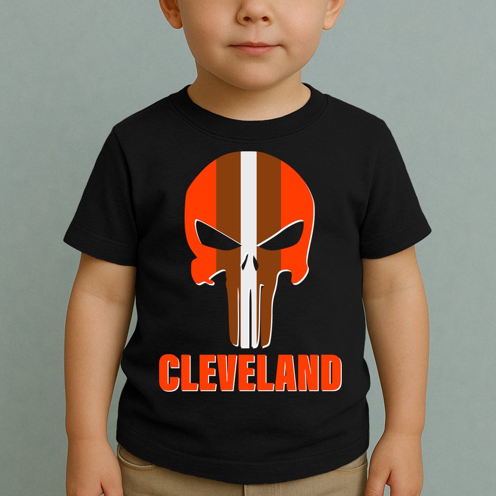 Cleveland Skull Football Toddler T-Shirt