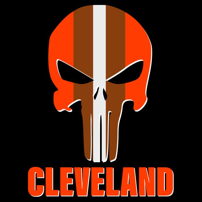 Cleveland Skull Football Toddler T-Shirt