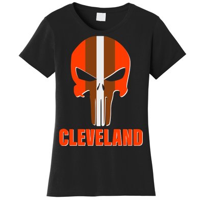 Cleveland Skull Football Women's T-Shirt