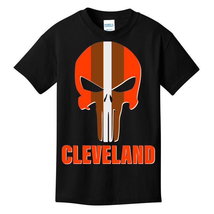 Cleveland Skull Football Kids T-Shirt