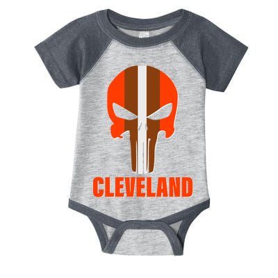 Cleveland Skull Football Infant Baby Jersey Bodysuit