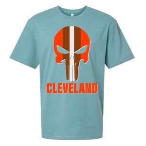 Cleveland Skull Football Sueded Cloud Jersey T-Shirt