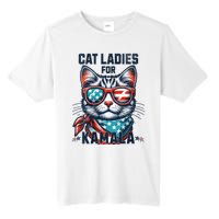 Cat Ladies For Kamala Funny Cat 2024 President 2024 Election Kamalaharris Tall Fusion ChromaSoft Performance T-Shirt