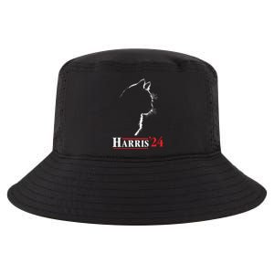 Cat Ladies For Kamala Funny Cat 2024 President Kamalaharris Cool Comfort Performance Bucket Hat