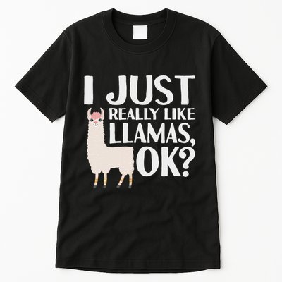 Cool Llama For Women Alpaca Lover Peruvian Spirit Animal Tall T-Shirt