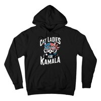 Cat Ladies For Kamala 2024 President Kamalaharris Hoodie