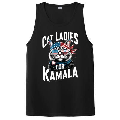 Cat Ladies For Kamala 2024 President Kamalaharris PosiCharge Competitor Tank